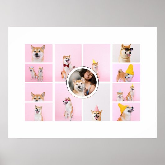 Fotocollage 13 foto's op maat poster (Voorkant)