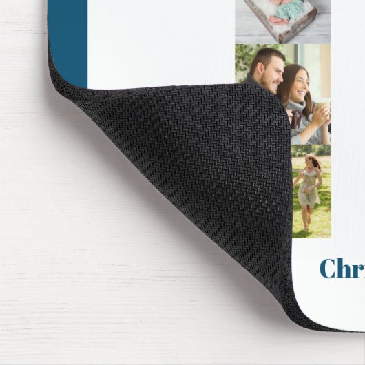 Fotocollage 18e verjaardag nummer 18 gepersonalise muismat (Hoek)