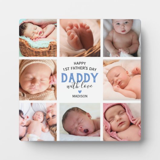 Fotocollage 1e Vaderdag Fotoplaat (Voorkant)