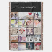 Fotocollage 20 foto Gepersonaliseerd Een van een s Deken (Voorkant Verticaal)