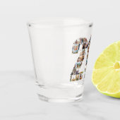 Fotocollage 21e verjaardag shot glas (Links)