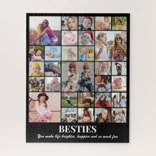 Fotocollage 30 foto's 8x10 16x20 vriend beste vrie legpuzzel