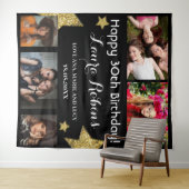 Fotocollage 30e verjaardag Party Achtergrond Wandkleed (In Situ (horizontaal))