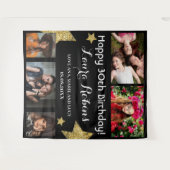 Fotocollage 30e verjaardag Party Achtergrond Wandkleed (Voorkant (horizontaal))