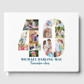Fotocollage 40e verjaardag Onthoud wanneer ... Bla Gastenboek (Voorkant)