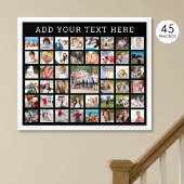 Fotocollage 45 foto's gepersonaliseerd aangepaste poster