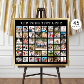 Fotocollage 45 foto's gepersonaliseerd aangepaste poster