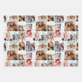 Fotocollage 50e verjaardag inpakpapier vel (Voorkant 3)