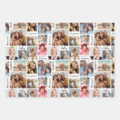 Fotocollage 50e verjaardag inpakpapier vel (Voorkant 2)