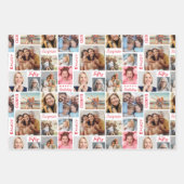 Fotocollage 50e verjaardag inpakpapier vel (Voorkant)