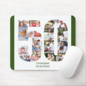 Fotocollage 50e verjaardag nummer 50 gepersonalise muismat (Met muis)