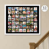 Fotocollage 53 foto's gepersonaliseerd aangepaste  poster