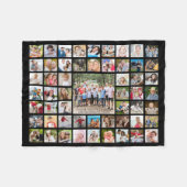 Fotocollage 55 foto's gepersonaliseerde aangepaste fleece deken (Voorkant (Horizontaal))