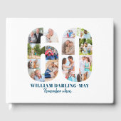 Fotocollage 60ste verjaardag Onthoud wanneer ... B Gastenboek (Voorkant)