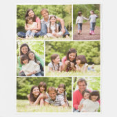 Fotocollage 6 Afbeeldingen Fleece Deken (Voorkant)