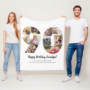 Fotocollage 90 Nummer Moderne Minimalist Eenvoudig Fleece Deken