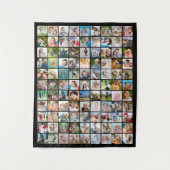 Fotocollage 99 vierkante afbeeldingen wandkleed (Voorkant)
