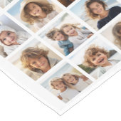 Fotocollage - 9 Afbeeldingen in een raster - Wit Korte Tafelloper (Hoek)