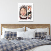 Fotocollage Aandenken Hart Canvas Afdruk (Insitu (Slaapkamer))