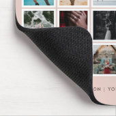 FotoCollage Aangepaste kleur Blush Muismat (Hoek)