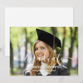 Fotocollage afstuderen aankondigingskaarten aankondiging (Voorkant / Achterkant)