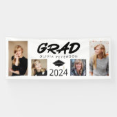 Fotocollage Afstuderen AFSTUDEERDER Klasse van 202 Spandoek (Horizontaal)