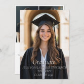 Fotocollage afstuderen en afstuderen kaart (Voorkant / Achterkant)