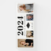 Fotocollage Afstuderen Klasse van 2024 Spandoek (Verticaal)