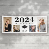 Fotocollage Afstuderen Klasse van 2024 Spandoek