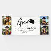 Fotocollage Afstuderen Klasse van Afstuderen Spandoek (Horizontaal)