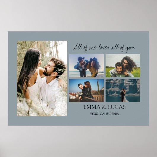 Fotocollage Alles van mij houdt van alles van jou Poster (Voorkant)