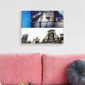 Fotocollage Amsterdam 2 Canvas Afdruk (Insitu (Woonkamer))