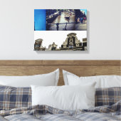 Fotocollage Amsterdam 2 Canvas Afdruk (Insitu (Slaapkamer))