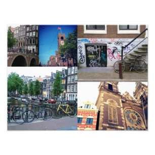 Fotocollage Amsterdam 4 Foto Afdruk