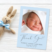 Fotocollage Bedankt Baby Boy Birth Aankondiging