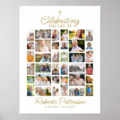 Fotocollage Begrafenis viering van het leven Welko Poster (Voorkant)