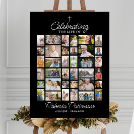 Fotocollage Begrafenis viering van het leven Welko Poster