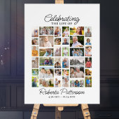 Fotocollage Begrafenis viering van het leven Welko Poster