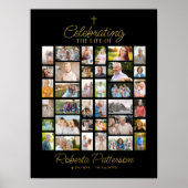 Fotocollage Begrafenis viering van het leven Welko Poster (Voorkant)