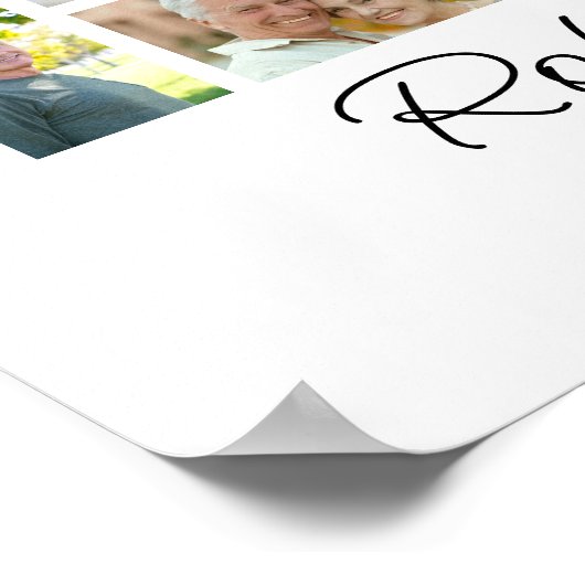 Fotocollage Begrafenis viering van het leven Welko Poster (Hoek)