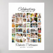 Fotocollage Begrafenis viering van het leven Welko Poster (Voorkant)