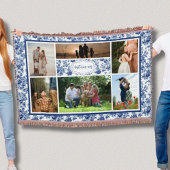 Fotocollage Beste moeder ooit  blauw toilet Deken