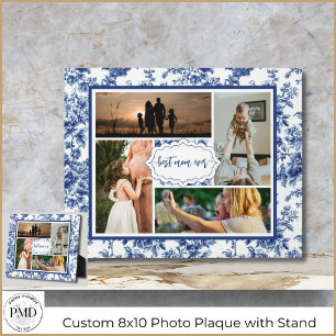 Fotocollage Beste moeder ooit  blauw toilet Fotoplaat