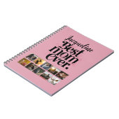 Fotocollage Beste Moeder ooit Retro Typografie Notitieboek (Linkerzijde)