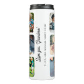 Fotocollage beste oma ooit tekst gepersonaliseerd thermosbeker (Achterkant)