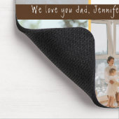 Fotocollage Beste papa ooit Keepsake Vaders Day Muismat (Hoek)