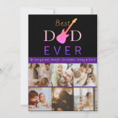 Fotocollage Beste papa ooit Moderne Vaderdag Feestdagenkaart (Voorkant)