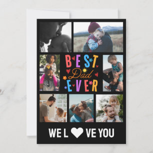 Fotocollage Beste vader ooit Feestdagenkaart