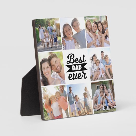 Fotocollage | Beste vader ooit Fotoplaat (Voorkant)