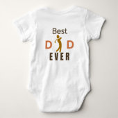 Fotocollage Beste vader ooit Schattige Eerste Vade Romper (Achterkant)